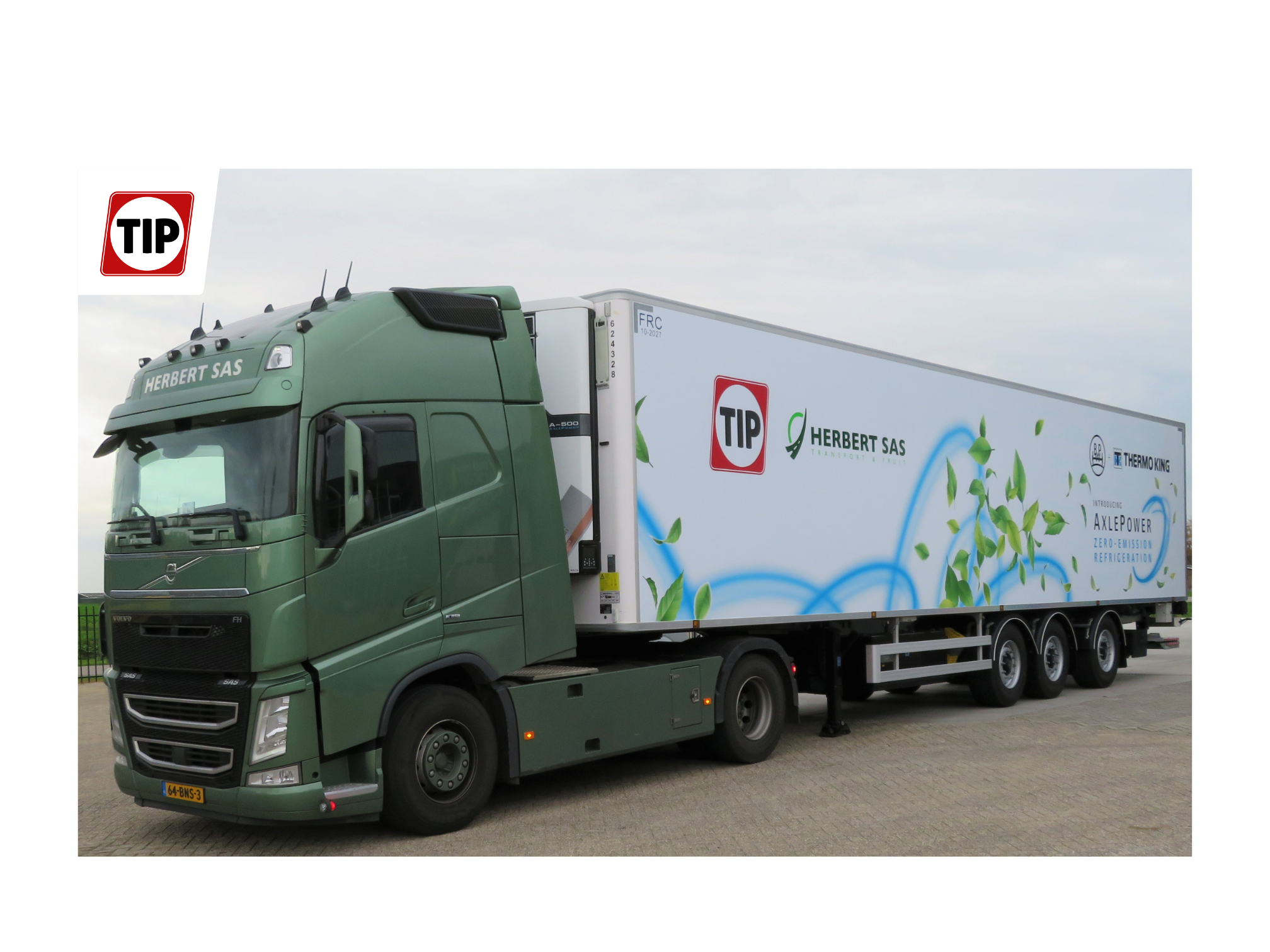 Axle Power! The pilot of the new emission-free refrigerated